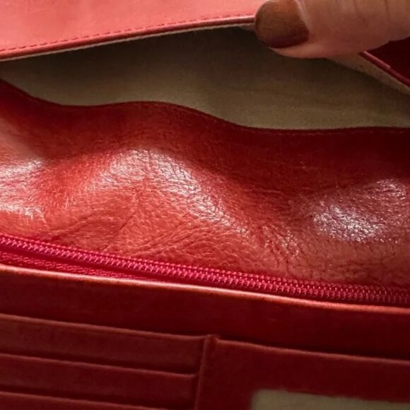 Hobo International Red Leather Wallet - Picture 4 of 7